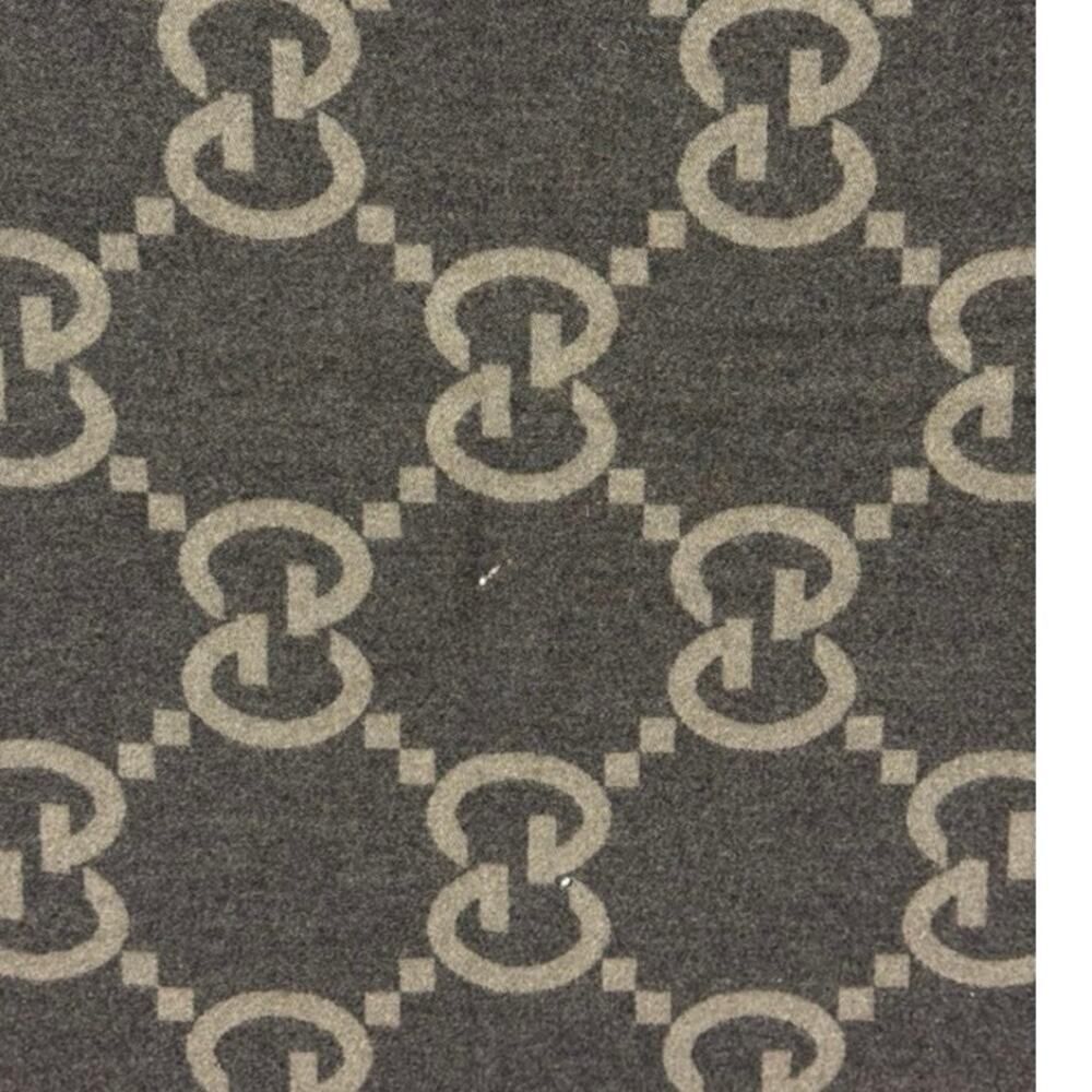 Gucci GG Monogram Wool Cashmere Blend Throw Blanket – Beige & Brown - Picture 6 of 6